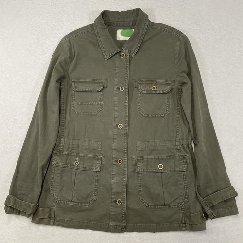Anthropologie Medium Arly Sweater Back Lambswool Knit Utility Cargo Jacket Boho - Picture 2 of 9