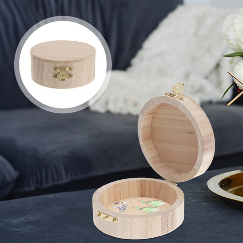 2PCS DIY Wooden Jewelry Box Handmade DIY Jewelry Storage Box Simple Jewelry - Picture 5 of 11