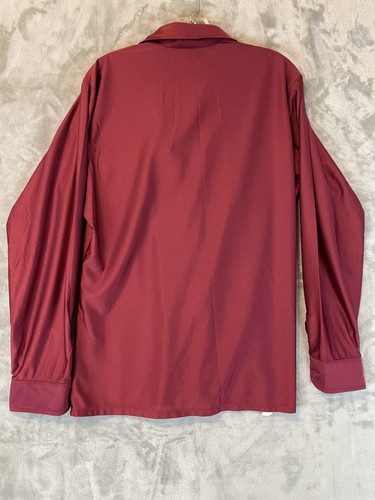 Vintage Van Heusen Shirt Mens Large Qiana Nylon Disco Button Up 70s Retro - Picture 7 of 16