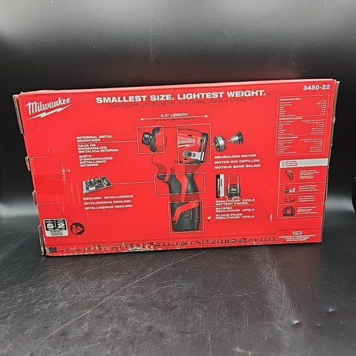 Milwaukee 3450-22 M12 12V 1/4" Subcompact Brushless Hex Impact Driver Kit - Picture 5 of 5