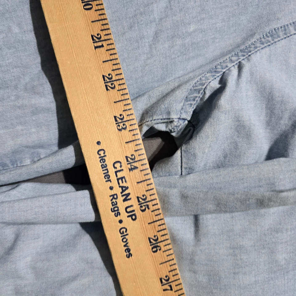 Vintage Guess Jeans Shirt Mens XL Light Blue Button Up Made USA 90s collar - Image 3 of 4