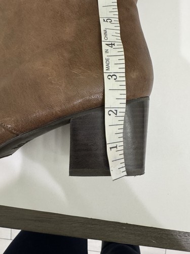 Stuart Weitzman Womens Leather Bootie Brown Size 10 Lace - Picture 7 of 14