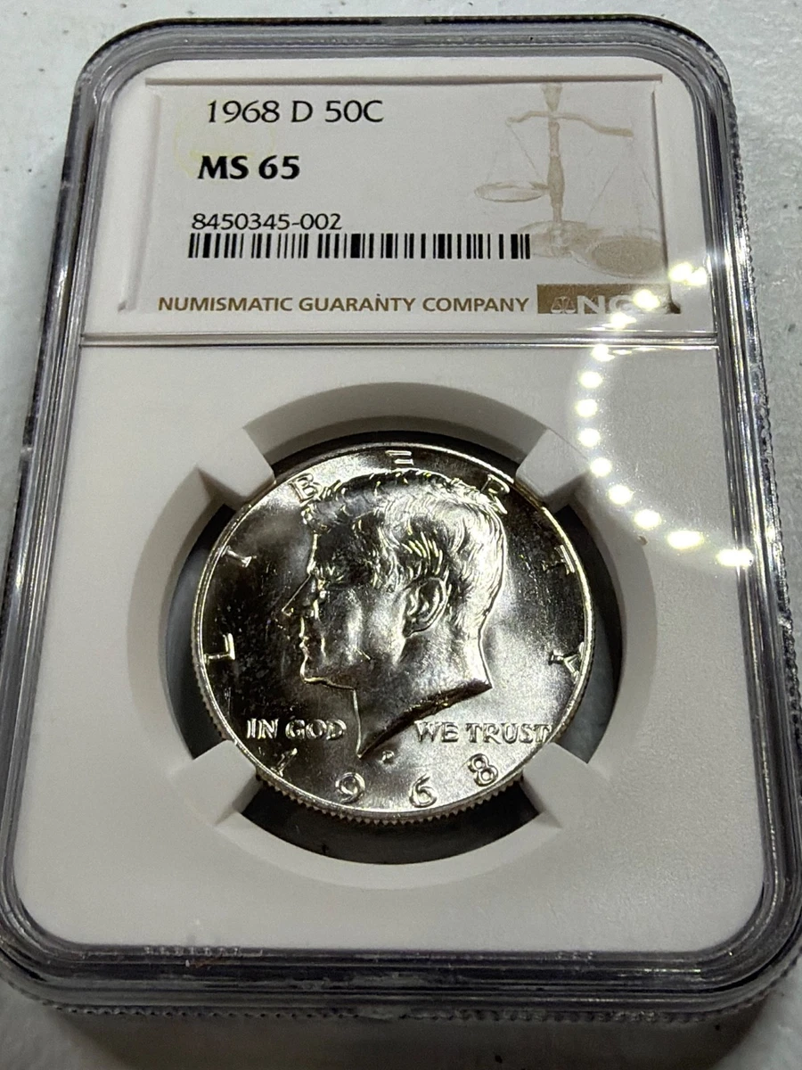 MS 65 Graded 1968 Kennedy US Half Dollars (1964-Now) for sale | eBay