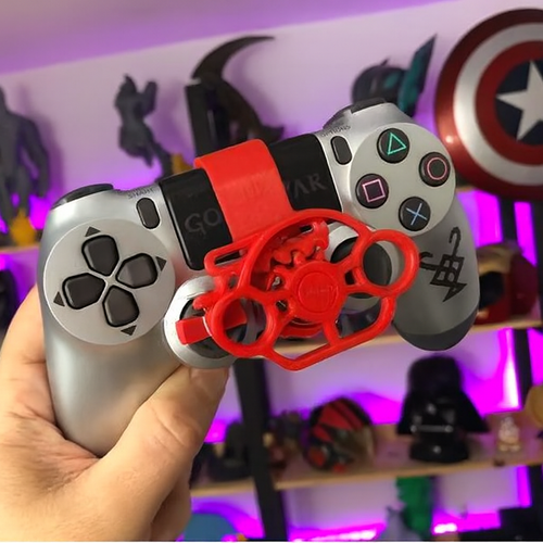 Mini Racing Wheel Attachment for PS4 Controller – Forza / GT / BeamNG Compatible - Picture 7 of 8