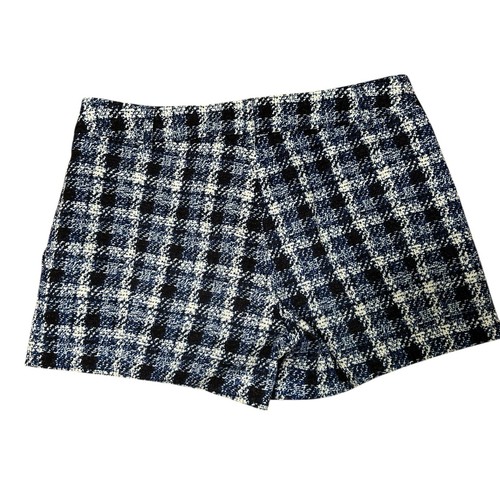 Derek Lam New York blue, black & white plaid shorts size 2 - Picture 3 of 5