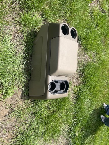 2011-2014 Ford F150 Beige Tan Center Floor Console Lid Armrest OEM - Picture 4 of 4