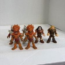 Imaginext Ultra TRex Caveman Cave Man 6 Figure Lot Army Builder