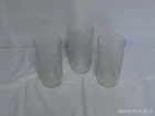 'Pre-Owned' Vtg. Set of 3 Anchor Hocking Spring Song Flower Daisy Clear Glasses