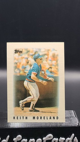 1986 Topps League Leader Minis - Keith Moreland #38 - Picture 1 of 2