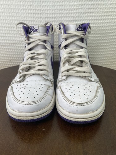 Nike Air Jordan 1 High OG “Court Purple” Women’s Size 8.5 Men’s 7 Sneakers - Picture 3 of 11