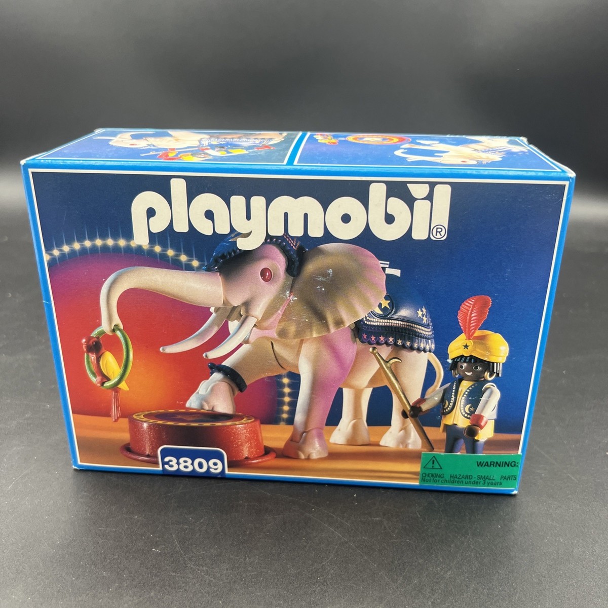 RARE PLAYMOBIL 1995 Circus Elephant and Trainer 3809 for