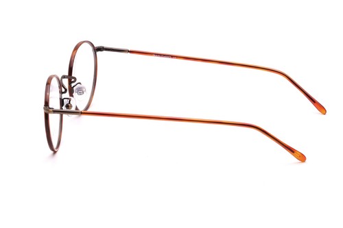 Braun Classics Gafas Montura Panto Oro Antiguo Soporte Flexible Mod. 204 49-21 mm #BC6 - Imagen 5 de 5