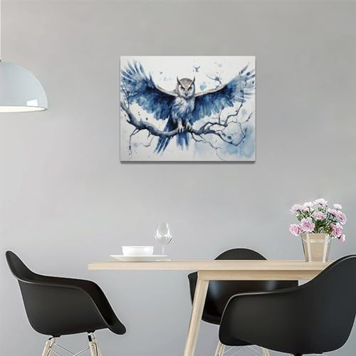 Owl Wall Art Owl Pictures Wall Decor Canvas Print Painting Home Decoration - Picture 3 of 7
