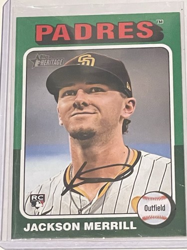 2024 Topps Heritage High Number - Jackson Merrill #689 Green Border (RC) - Imagen 1 de 2