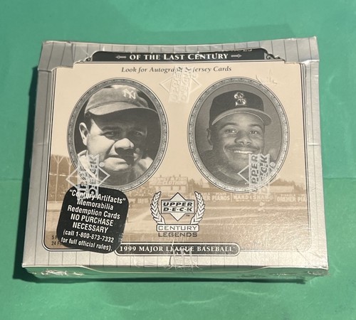 1999 UPPER DECK CENTURY LEGENDS BASEBALL SEALED HOBBY BOX 24 PACKS PER BOX