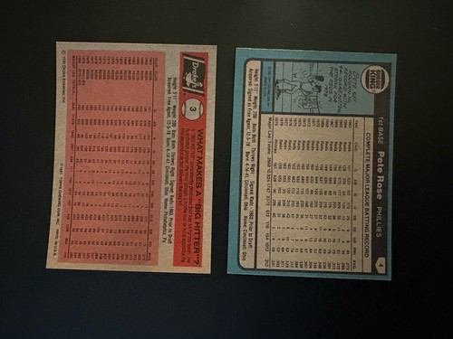 Pete Rose 1980 Topps Burger King Phillies #4 1981 Topps Drakes Nr-Mint - Picture 2 of 2