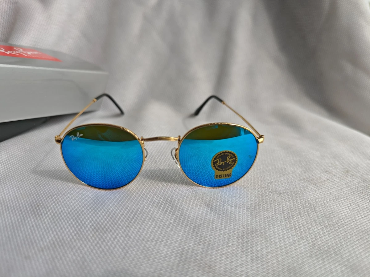 Ray-Ban Men Blue Round Sunglasses for Men for sale | eBay