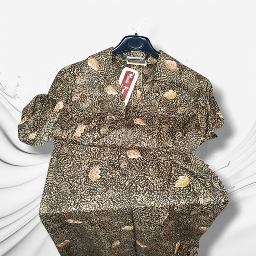 Damen Kleid Jersey Mikrofaser Polyester Real Vintage 70er Muster Langarm - Bild 38 von 42