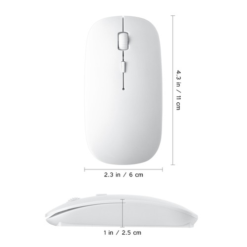 LEDMOMO 2.4GHz Portable Slim Mouse USB 1200 DPI Mini Mouse Optical Wireless - Picture 7 of 12