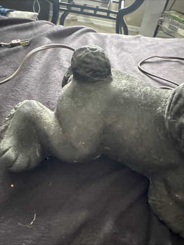 Lampada vintage nera Cocker Spaniel sdraiata lampada per cani - Foto 4 di 12