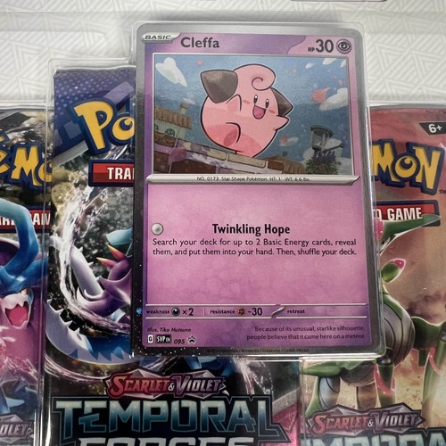 Pokemon TCG: Scarlet & Violet Temporal Forces 3 Pack Blister (Cleffa) - Bild 3 von 11