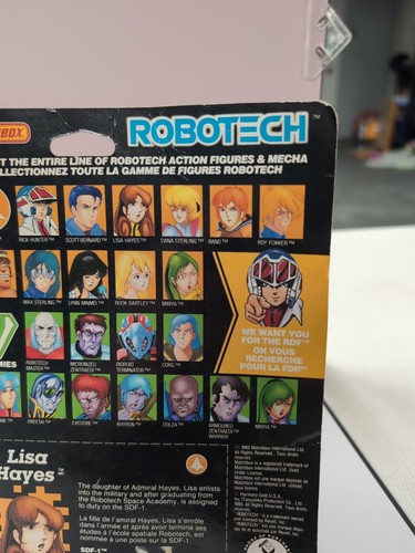 Vintage Lisa Hayes Matchbox Robotech 1985 Figure Anime Robo Tech SEALED BMC1 - Picture 11 of 17