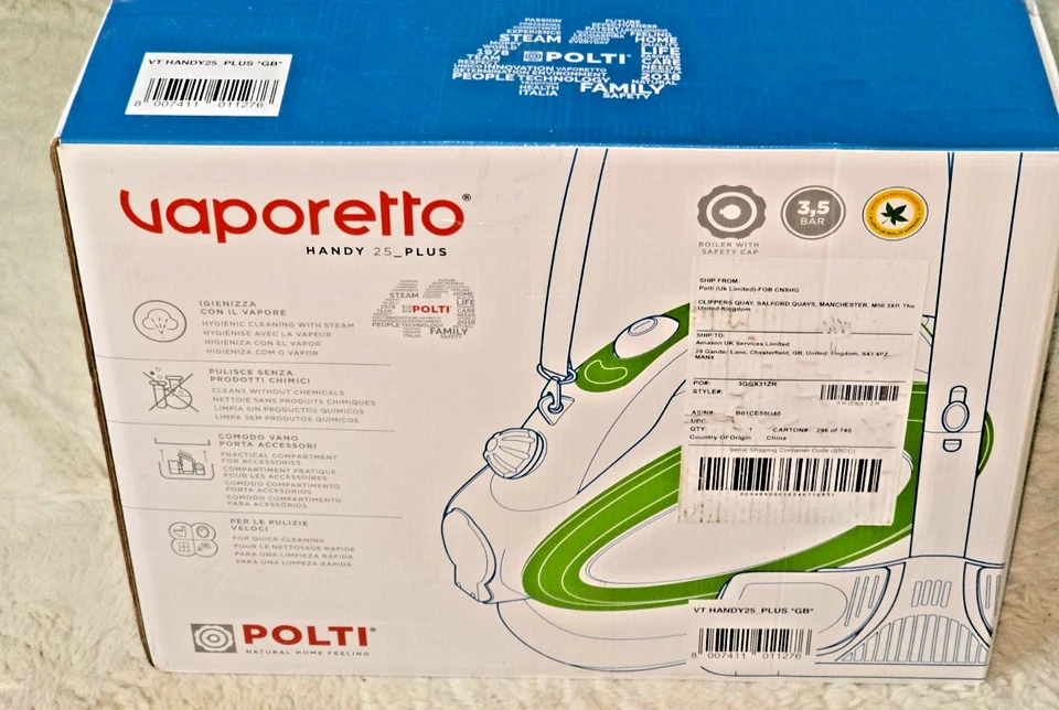 Polti Vaporetto Handy 25 Plus Steam Cleaner - Brand New ! Never opened ! - image 2 of 4