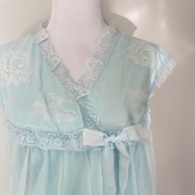 Vintage Love Birds Babydoll nightie by ABC Lingerie