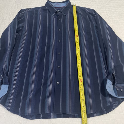 Tommy Bahama 75% Cotton  Shirt Mens XL/TG Plaid Button Up Long Sleeve blue - Picture 7 of 12