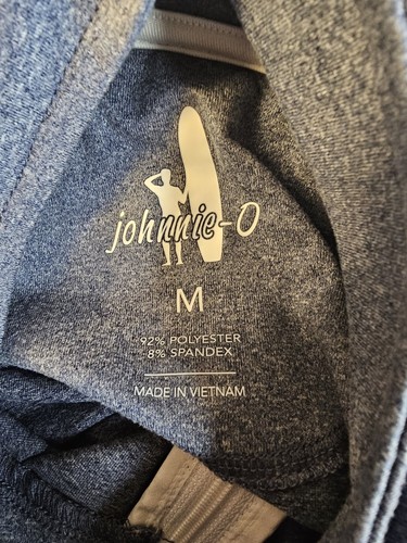 Johnnie-O Mens Heather Performance 1/4 Zip Pullover Size M Stretch Newburyport - Picture 7 of 11