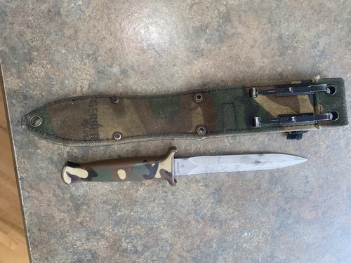 RARE! GERBER GUARDIAN II L6 TOOL STEEL CAMO CAMOUFLAGE KNIFE DAGGER RARE 1980'S - Bild 10 von 18