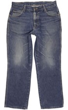 Wrangler Durable Quality Men Blue Straight Regular Jeans W33 L29 105215