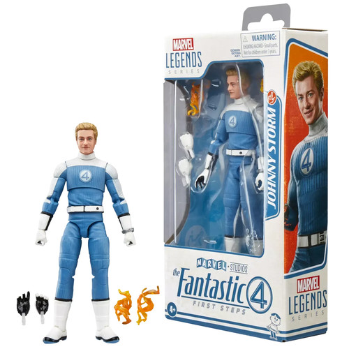 Marvel Legends Series Fantastic Four First Steps Johnny Storm Actionfigur Neu - Bild 9 von 10