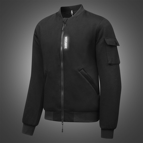 WOSAWE CE Motorrad Motorrad Bomberjacke Herren Damen Thermo Fleece Jacken - Bild 19 von 23