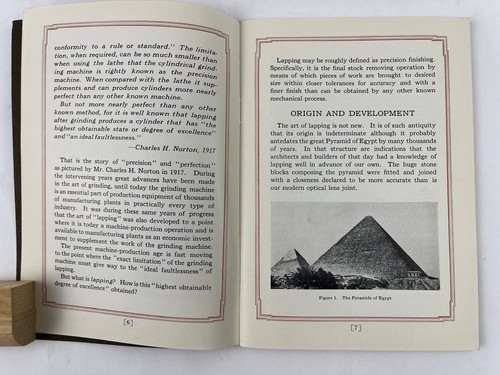 1931 Norton Company Commercial Lapping For Close Limits & High Production Guide - Picture 10 of 15