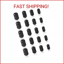 Ferrite Ring Core Black RFI EMI Noise Suppressor Cable Clip-20Pcs