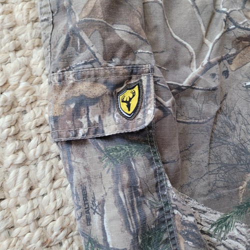 Scent Blocker S3 Camo Cargo Pants Large Realtree Ripstop Adjustable Waist Cuffs - Picture 5 of 12