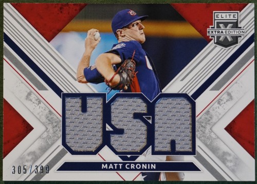 2019 Panini Elite Extra Edition #USA-MC Matt Cronin SN,MEM - Picture 1 of 2