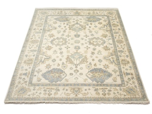 Living Room Handmade Floral Oushak Chobi 9X12 ft Oriental Wool Rug Decor Carpet - Picture 2 of 13