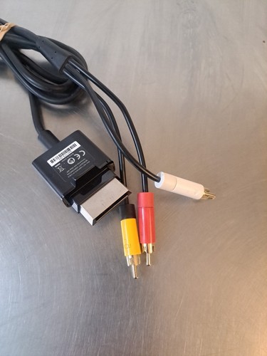 Genuine Official OEM Microsoft XBOX 360 Composite AV Cable X821376-001 Tested - Picture 3 of 3