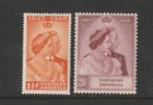 (A733) Northern Rhodesia - George VI 1948 Silver Wedding Set Mint