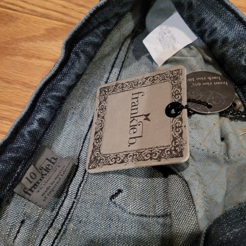 Vintage Y2K Low Rise Frankie B Jeans Nieten Herz Taschen ausgestellt Megan Fox 10 - Bild 9 von 11