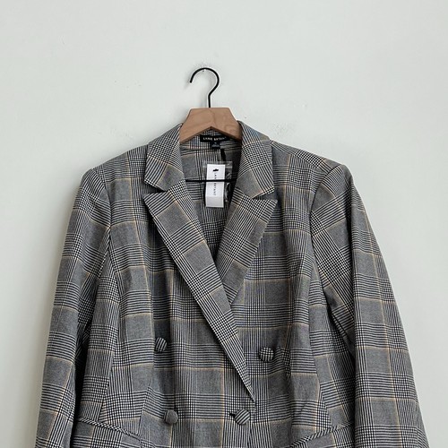 Blazer Lane Bryant a Cuadros Doble Pecho 14 Chaqueta Profesional Nuevo con Etiquetas Bastilla - Imagen 5 de 21