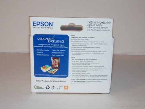 NEW Genuine Epson 302 Photo Black Cyan Magenta Yellow Ink Cartridges Exp 12/2024 - Picture 4 of 9