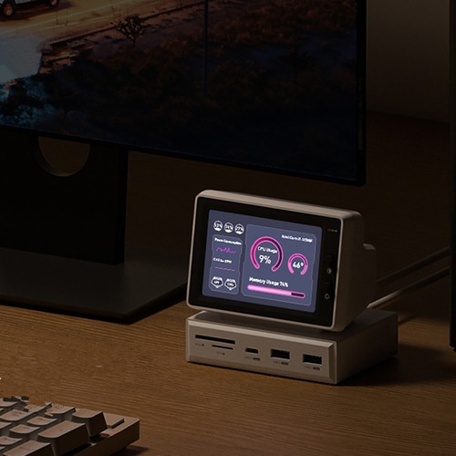 3.5" IPS Screen Monitor Secondary Mini IPS Monitor Computer USB 3.0 Hub TF Card - Afbeelding 10 van 12