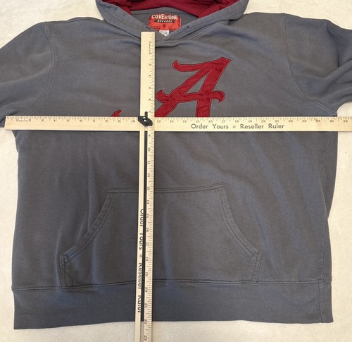 Cover One Apparel University of Alabama grau Hoodie Gr. XL großes Logo mit Tasche - Bild 2 von 9