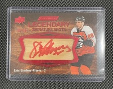 Eric Lindros - 2023 Upper Deck Engrained Legendary Signature Shots Red Auto /10