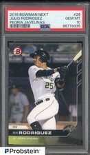 JULIO RODRIGUEZ 2019 Bowman Next PSA 10 #26 RC Peoria Javelinas MARINERS POP 15