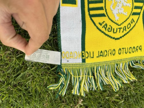 Bufanda Oficial SCP Força Equipo Deportivo de Fútbol Rara Portuguesa - Imagen 6 de 6