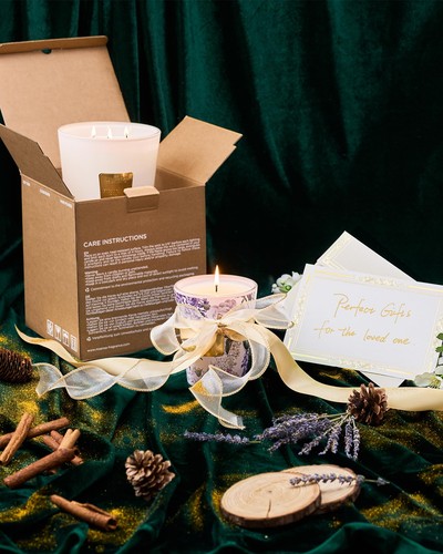 Extra Large Candle Creamy Vanilla Scented, 3-Wick 35oz 150H Long Lasting, Nat... - Picture 8 of 9